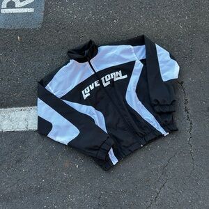 Contrast Windbreaker- Black